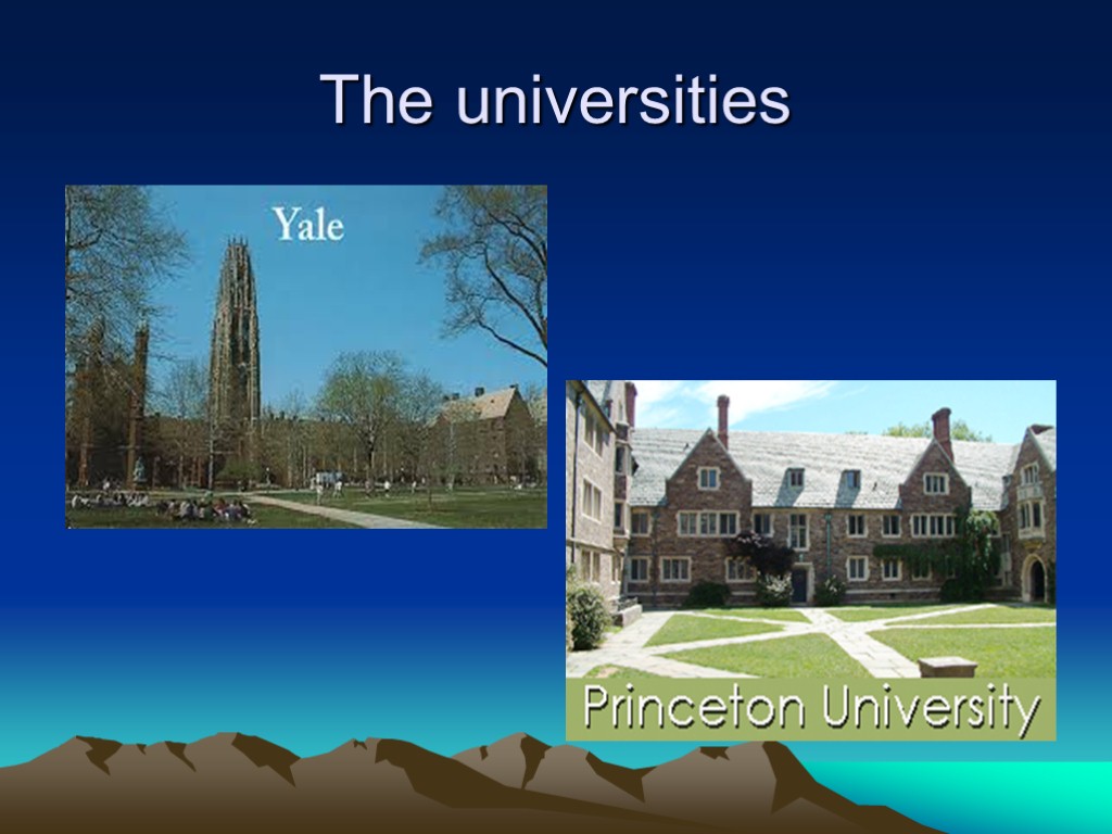 The universities